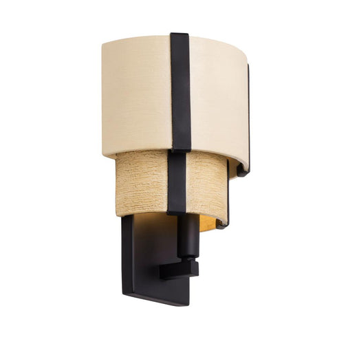 Varaluz Blonde Moment 1 Light Sconce Matte Blac Model: 389W01MBHN
