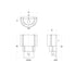 Varaluz Blonde Moment 1 Light Sconce Matte Blac Model: 389W01MBHN