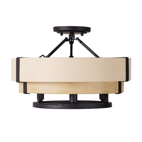 Varaluz Blonde Moment 3 Light Semi Flush Matte Model: 389S03MBHN