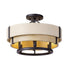 Varaluz Blonde Moment 3 Light Semi Flush Matte Model: 389S03MBHN