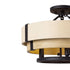 Varaluz Blonde Moment 3 Light Semi Flush Matte Model: 389S03MBHN