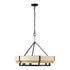 Varaluz Blonde Moment 6 Light Pendant Matte Blac Model: 389P06MBHN