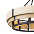 Varaluz Blonde Moment 6 Light Pendant Matte Blac Model: 389P06MBHN