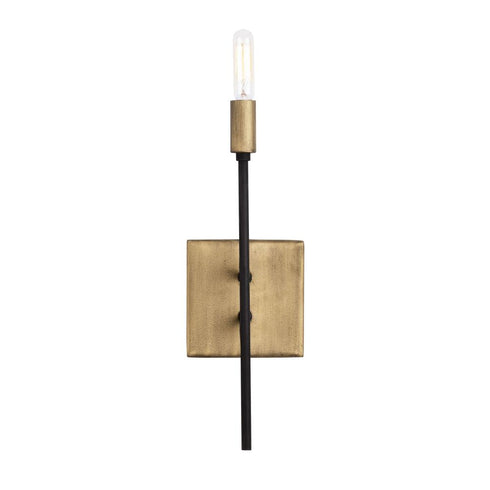 Varaluz Bodie 1 Light Ada Sconce Havana Gol Carbon Model: 314W01HGCB