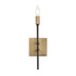 Varaluz Bodie 1 Light Ada Sconce Havana Gol Carbon Model: 314W01HGCB