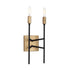 Varaluz Bodie 2 Light Ada Sconce Havana Gol Carbon Model: 314W02HGCB