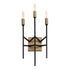 Varaluz Bodie 3 Light Ada Sconce Havana Gol Carbon Model: 314W03HGCB