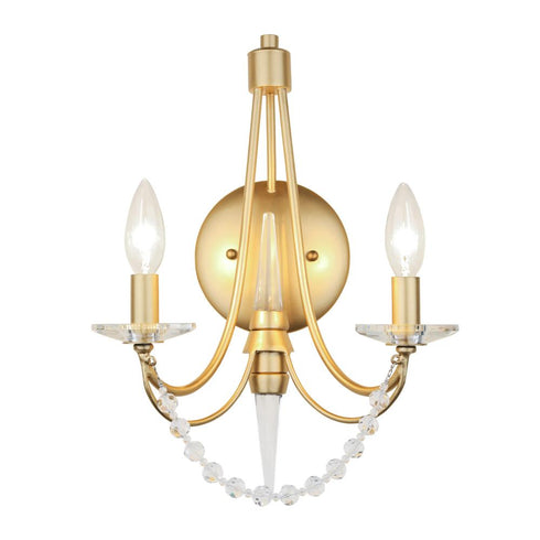 Varaluz Brentwood 2 Light Wall Bracket French Gold Model: 350W02FG