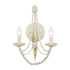 Varaluz Brentwood 2 Light Wall Sconce Country White Model: 350W02CW