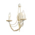 Varaluz Brentwood 2 Light Wall Sconce Country White Model: 350W02CW