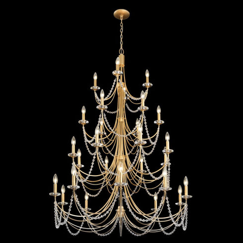 Varaluz Brentwood 28 Light 4 Tier Chandelier French Model: 350C28FG