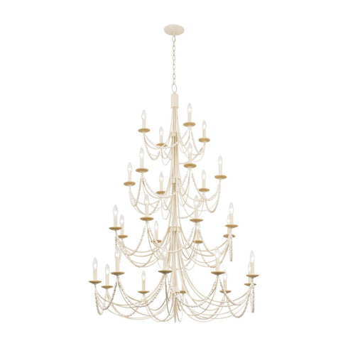 Varaluz Brentwood 28 Light 4 Tier Chandelier Model: 350C28CW