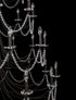 Varaluz Brentwood 40 Light 5 Tier Chandelier Carbon Model: 350C40CB