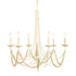 Varaluz Brentwood 6 Light Chandelier Country White Model: 350C06CW