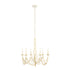 Varaluz Brentwood 6 Light Chandelier Country White Model: 350C06CW