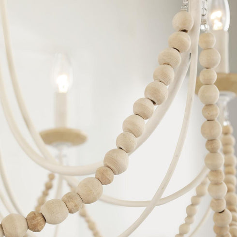Varaluz Brentwood 8 Light Chandelier Country White Model: 350C08CW