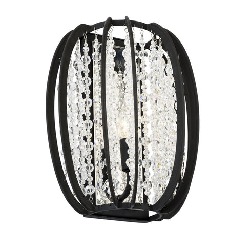 Varaluz Caesar 1 Light Sconce Carbon Model: 367W01CB