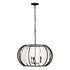 Varaluz Caesar 3 Light Pendant Carbon Model: 367P03CB