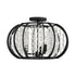 Varaluz Caesar 3 Light Semi Flush Carbon Model: 367S03CB