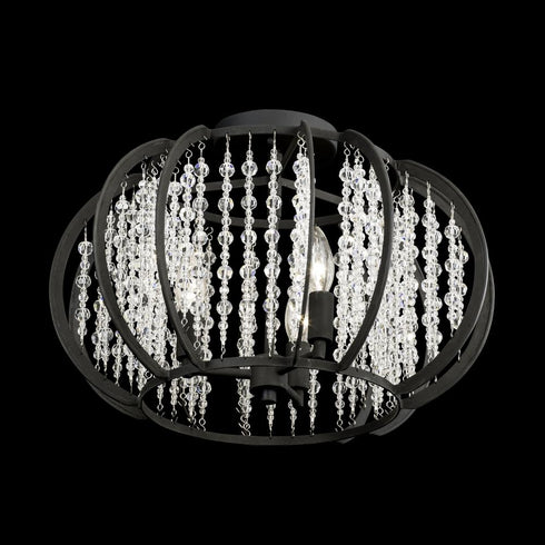 Varaluz Caesar 3 Light Semi Flush Carbon Model: 367S03CB