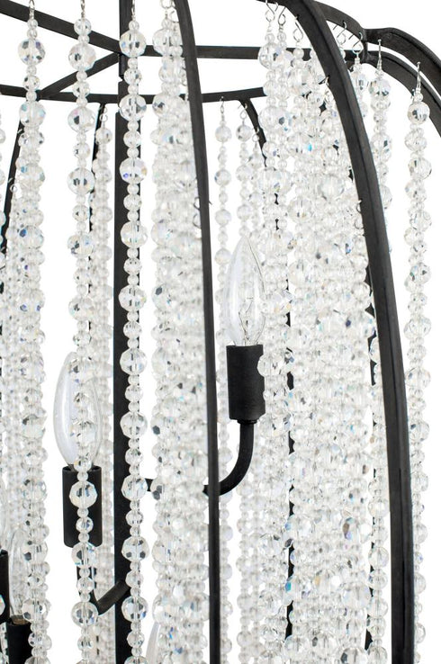 Varaluz Caesar 6 Light Foyer Carbon Model: 367F06CB