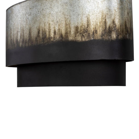 Varaluz Cannery 2 Light Sconce Ombre Galvanized Model: 323W02OG