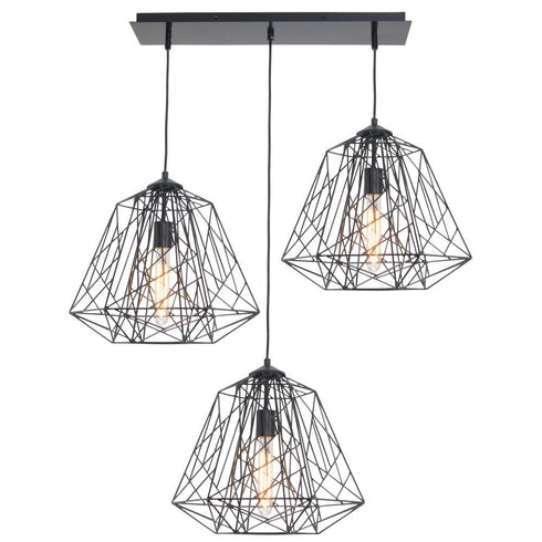 Varaluz Canopies Linear 3 Port Canopy in Black Model: 302M03BL