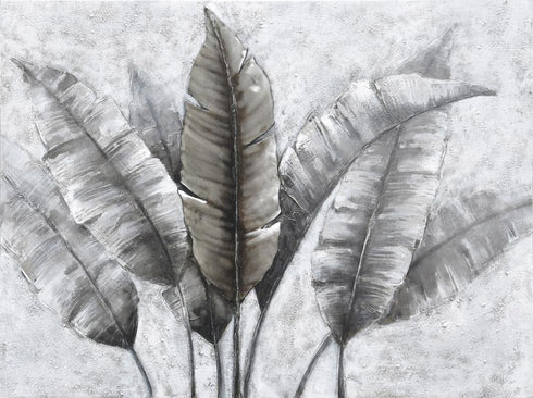 Varaluz Casa Banana Leaf Mixed Media Canvas Wall Art Model: 4DWA0122