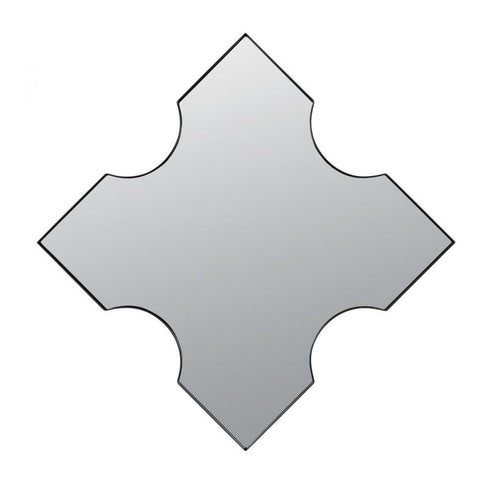 Varaluz Casa Extra 30x30 X Frame Mirror in Black Model: 4DMI0150