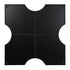 Varaluz Casa Extra 30x30 X Frame Mirror in Black Model: 4DMI0150