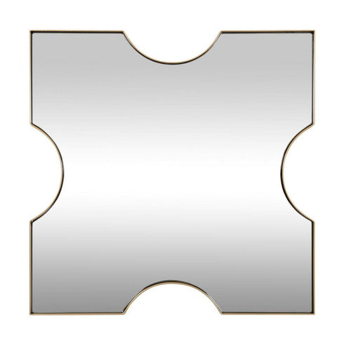 Varaluz Casa Extra 30x30 X Frame Mirror in Gold Model: 4DMI0151