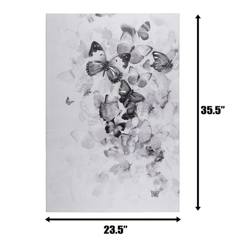 Varaluz Casa Kaleidoscope Black and White Mixed Media Butterfly Art Model: 4DWA0118
