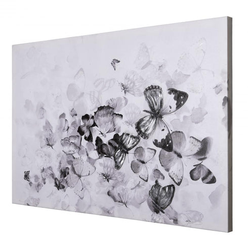 Varaluz Casa Kaleidoscope Black and White Mixed Media Butterfly Art Model: 4DWA0118