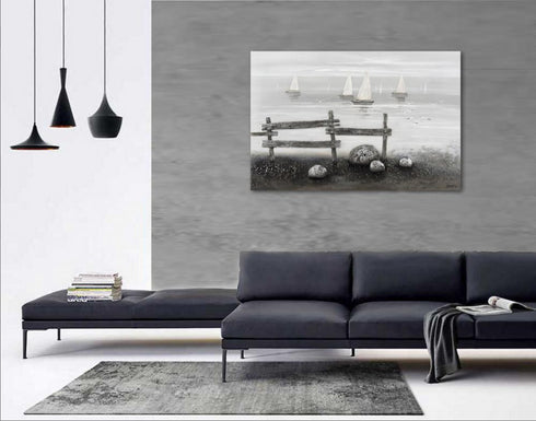Varaluz Casa Mixed Media Beach Scene with Aluminum Accents Wall Art Model: 613104