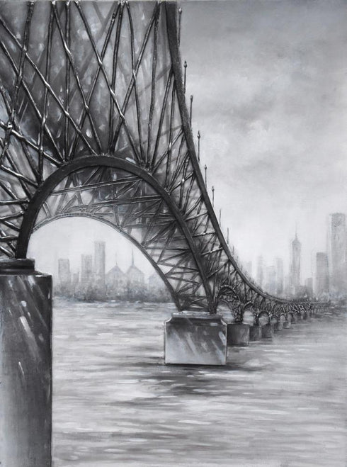 Varaluz Casa Moody Bridge Mixed Media On Canvas Wall Art Model: 4DWA0123