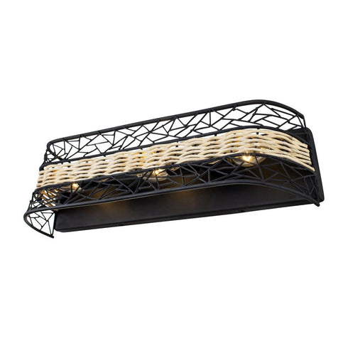 Varaluz Cayman 3 Light Bath Black Model: 362B03BL