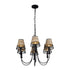 Varaluz Cayman 6 Light Chandelier Black Model: 362C06BL
