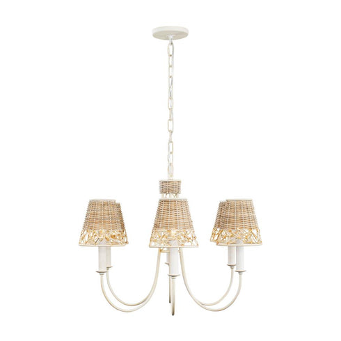 Varaluz Cayman 6 Light Chandelier Country White Model: 362C06CW