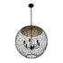 Varaluz Cayman 6 Light Orb Pendant Black Model: 362P06BL