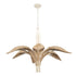 Varaluz Century Palm 6 Light Chandelier in Country White Model: 519C06CW