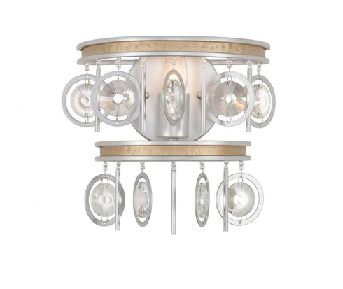 Varaluz Charmed 1 Light Wall Sconce Silve Champagne Mist in Silver/Champagne Mist Finish Model: 296W01SICM