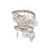 Varaluz Charmed 1 Light Wall Sconce Silve Champagne Mist in Silver/Champagne Mist Finish Model: 296W01SICM