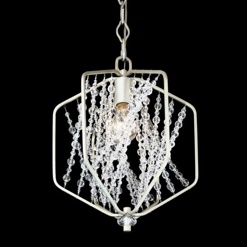Varaluz Chelsea 1 Light Mini Pendant in Silverado Model: 321M01SO