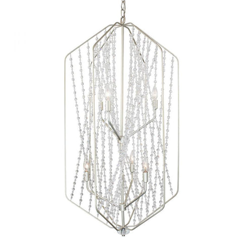 Varaluz Chelsea 6 Light Foyer in Silverado Model: 321F06SO
