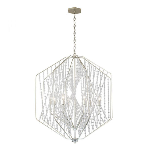 Varaluz Chelsea 6 Light Pendant in Silverado Model: 321P06SO