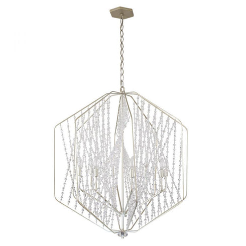 Varaluz Chelsea 6 Light Pendant in Silverado Model: 321P06SO