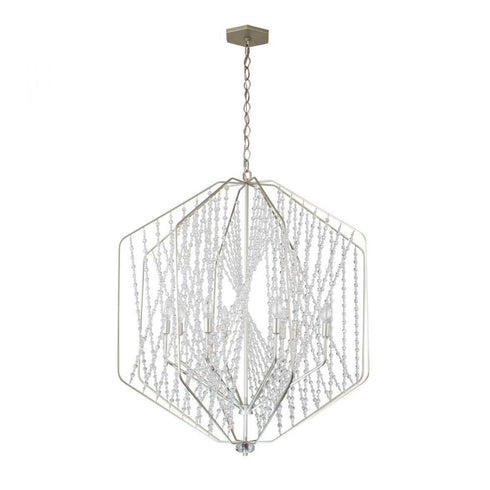 Varaluz Chelsea 8 Light Pendant in Silverado Model: 321P08SO
