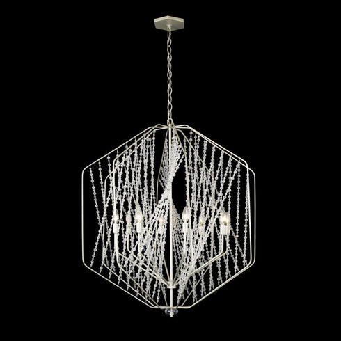 Varaluz Chelsea 8 Light Pendant in Silverado Model: 321P08SO