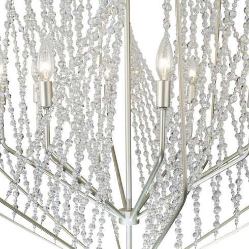 Varaluz Chelsea 8 Light Pendant in Silverado Model: 321P08SO