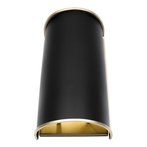 Varaluz Coco 2 Light Sconce Matte Blac French Gold Model: 364W02MBFG
